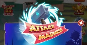 Read more about the article Attack Madness: Stack spins, XP and coins