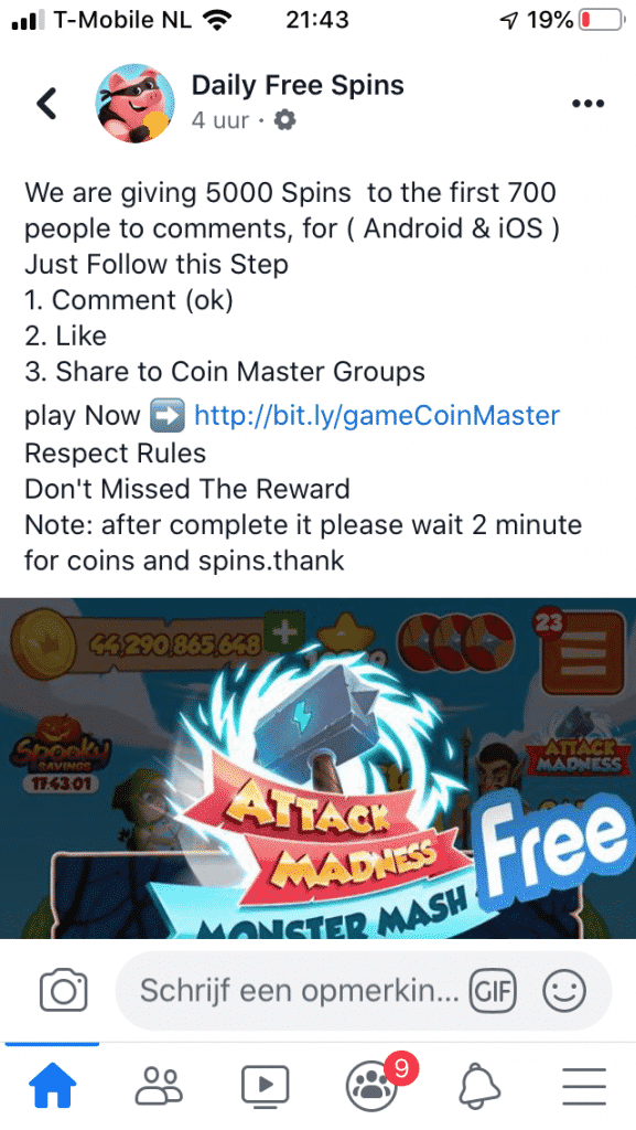 Coin master free spins links 2020