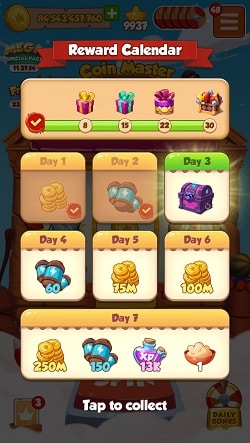 Reward Calendar: new free spins feature! - Coin Master ...