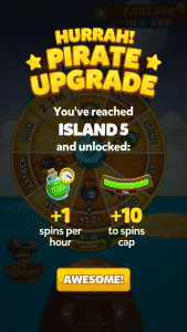 Pirate Kings upgrade extra spins
